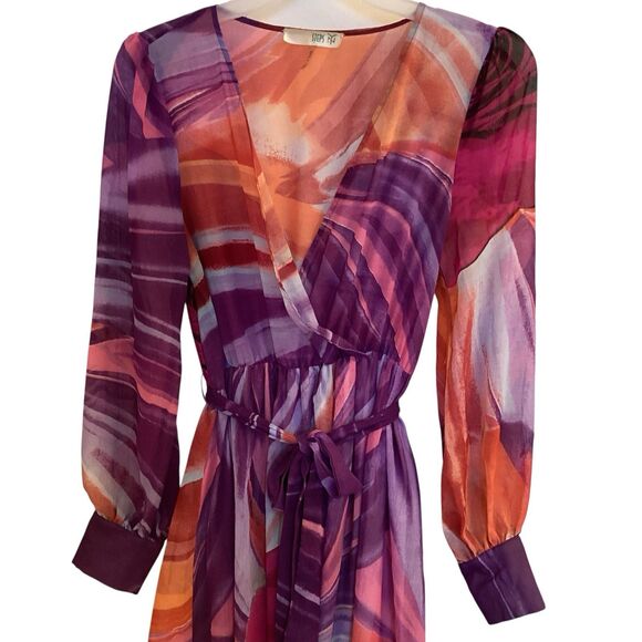 Steps NY Whimsical Maxi Dress Size L Fairycore Party Hippie Festival Hippie - Picture 2 of 5